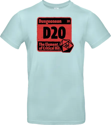Element of Dungeon RPG - Critical Success, Science, Scientist, Sciencific, Science Art, Scientists, Science Humor, Science Joke, Funny Science, Retro Science, Sarcastic Science, Vintage Science, Funny Science Quote, Periodic Table, Periodic Table Joke, Periodic Table Parody, Stem, Humor, Joke, Fun, Funny, Sarcasm, Sarcastic, Irony, Ironic, Research, Physics, Chemistry, Chemistry Joke, Chemistry Humor, Biology, Dungeon Master, Dungeon, Dice, D20, Critical Hit, Critical, Critical Fail, Critical Role - Standard T-Shirt