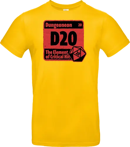 Element of Dungeon RPG - Critical Success, Science, Scientist, Sciencific, Science Art, Scientists, Science Humor, Science Joke, Funny Science, Retro Science, Sarcastic Science, Vintage Science, Funny Science Quote, Periodic Table, Periodic Table Joke, Periodic Table Parody, Stem, Humor, Joke, Fun, Funny, Sarcasm, Sarcastic, Irony, Ironic, Research, Physics, Chemistry, Chemistry Joke, Chemistry Humor, Biology, Dungeon Master, Dungeon, Dice, D20, Critical Hit, Critical, Critical Fail, Critical Role - Standard T-Shirt