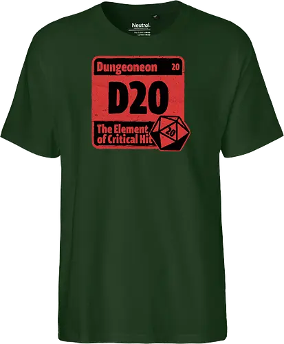 Element of Dungeon RPG - Critical Success, Science, Scientist, Sciencific, Science Art, Scientists, Science Humor, Science Joke, Funny Science, Retro Science, Sarcastic Science, Vintage Science, Funny Science Quote, Periodic Table, Periodic Table Joke, Periodic Table Parody, Stem, Humor, Joke, Fun, Funny, Sarcasm, Sarcastic, Irony, Ironic, Research, Physics, Chemistry, Chemistry Joke, Chemistry Humor, Biology, Dungeon Master, Dungeon, Dice, D20, Critical Hit, Critical, Critical Fail, Critical Role - Fairtrade T-Shirt