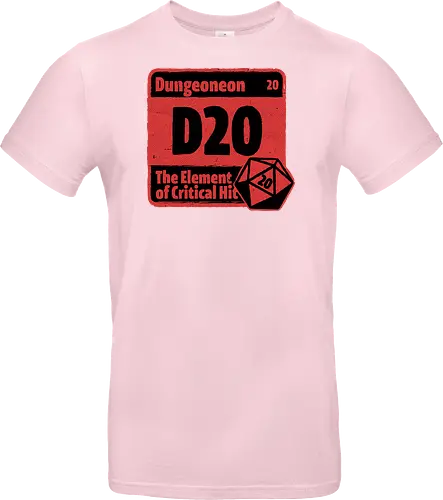 Element of Dungeon RPG - Critical Success, Science, Scientist, Sciencific, Science Art, Scientists, Science Humor, Science Joke, Funny Science, Retro Science, Sarcastic Science, Vintage Science, Funny Science Quote, Periodic Table, Periodic Table Joke, Periodic Table Parody, Stem, Humor, Joke, Fun, Funny, Sarcasm, Sarcastic, Irony, Ironic, Research, Physics, Chemistry, Chemistry Joke, Chemistry Humor, Biology, Dungeon Master, Dungeon, Dice, D20, Critical Hit, Critical, Critical Fail, Critical Role - Standard T-Shirt