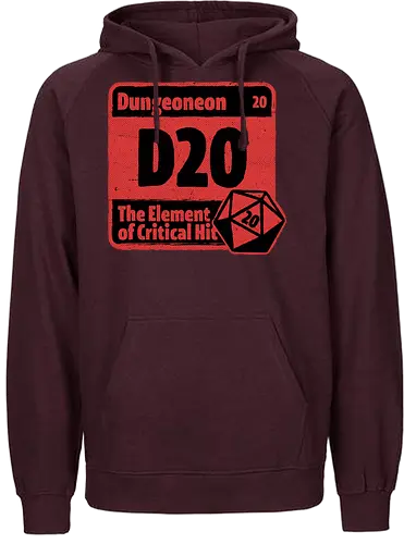 Element of Dungeon RPG - Critical Success, Science, Scientist, Sciencific, Science Art, Scientists, Science Humor, Science Joke, Funny Science, Retro Science, Sarcastic Science, Vintage Science, Funny Science Quote, Periodic Table, Periodic Table Joke, Periodic Table Parody, Stem, Humor, Joke, Fun, Funny, Sarcasm, Sarcastic, Irony, Ironic, Research, Physics, Chemistry, Chemistry Joke, Chemistry Humor, Biology, Dungeon Master, Dungeon, Dice, D20, Critical Hit, Critical, Critical Fail, Critical Role - Fairtrade Hoodie