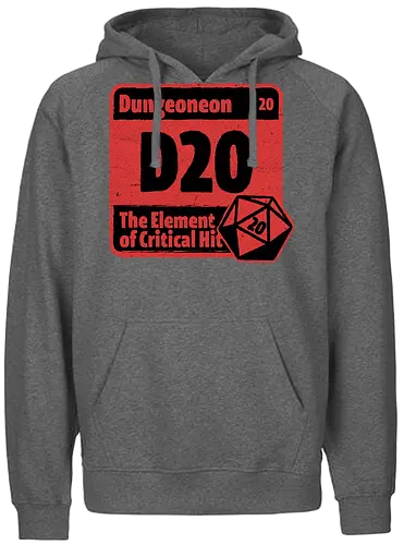 Element of Dungeon RPG - Critical Success, Science, Scientist, Sciencific, Science Art, Scientists, Science Humor, Science Joke, Funny Science, Retro Science, Sarcastic Science, Vintage Science, Funny Science Quote, Periodic Table, Periodic Table Joke, Periodic Table Parody, Stem, Humor, Joke, Fun, Funny, Sarcasm, Sarcastic, Irony, Ironic, Research, Physics, Chemistry, Chemistry Joke, Chemistry Humor, Biology, Dungeon Master, Dungeon, Dice, D20, Critical Hit, Critical, Critical Fail, Critical Role - Fairtrade Hoodie