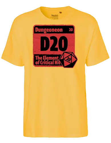 Element of Dungeon RPG - Critical Success, Science, Scientist, Sciencific, Science Art, Scientists, Science Humor, Science Joke, Funny Science, Retro Science, Sarcastic Science, Vintage Science, Funny Science Quote, Periodic Table, Periodic Table Joke, Periodic Table Parody, Stem, Humor, Joke, Fun, Funny, Sarcasm, Sarcastic, Irony, Ironic, Research, Physics, Chemistry, Chemistry Joke, Chemistry Humor, Biology, Dungeon Master, Dungeon, Dice, D20, Critical Hit, Critical, Critical Fail, Critical Role - Fairtrade T-Shirt