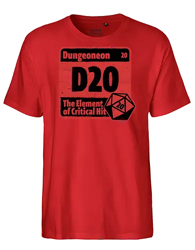 Element of Dungeon RPG - Critical Success, Science, Scientist, Sciencific, Science Art, Scientists, Science Humor, Science Joke, Funny Science, Retro Science, Sarcastic Science, Vintage Science, Funny Science Quote, Periodic Table, Periodic Table Joke, Periodic Table Parody, Stem, Humor, Joke, Fun, Funny, Sarcasm, Sarcastic, Irony, Ironic, Research, Physics, Chemistry, Chemistry Joke, Chemistry Humor, Biology, Dungeon Master, Dungeon, Dice, D20, Critical Hit, Critical, Critical Fail, Critical Role - Fairtrade T-Shirt