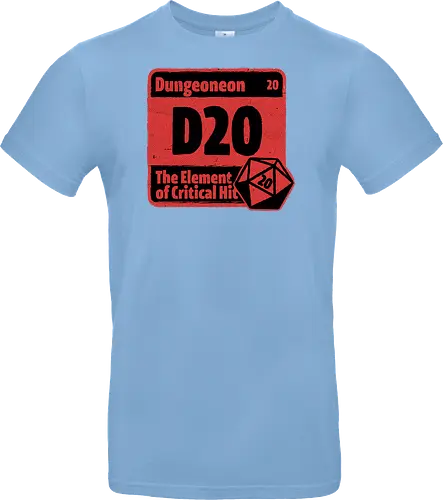 Element of Dungeon RPG - Critical Success, Science, Scientist, Sciencific, Science Art, Scientists, Science Humor, Science Joke, Funny Science, Retro Science, Sarcastic Science, Vintage Science, Funny Science Quote, Periodic Table, Periodic Table Joke, Periodic Table Parody, Stem, Humor, Joke, Fun, Funny, Sarcasm, Sarcastic, Irony, Ironic, Research, Physics, Chemistry, Chemistry Joke, Chemistry Humor, Biology, Dungeon Master, Dungeon, Dice, D20, Critical Hit, Critical, Critical Fail, Critical Role - Standard T-Shirt