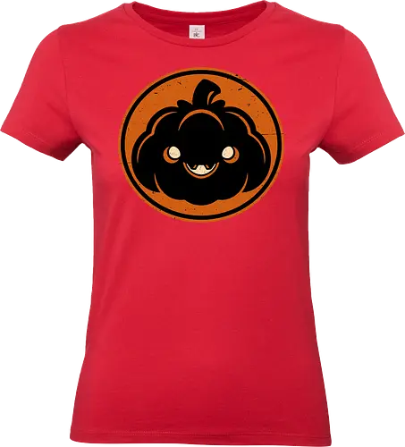Halloween Spooky Pumpkin - Halloween, Halloween Design, Halloween Art, Halloween Aesthetic, Halloween Pumpkin, Halloween Vibes, Spooky, Spooky Season, Creepy, Scary, Scary Art, Pumpkins, Pumpkin, Dark, Horror, Horror Stories, Fright, Autumn, Autumn Leaves, Autumn Vibes, Autumn Season, Pumpkin Season, Cute, Smile, Smiling - Standard T-Shirt (Women)