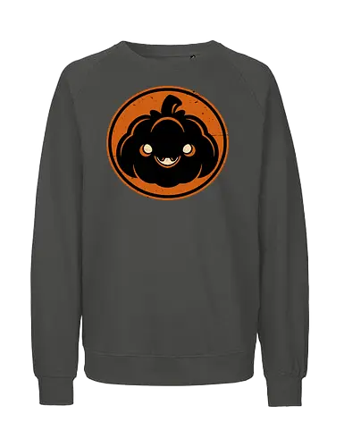Halloween Spooky Pumpkin - Halloween, Halloween Design, Halloween Art, Halloween Aesthetic, Halloween Pumpkin, Halloween Vibes, Spooky, Spooky Season, Creepy, Scary, Scary Art, Pumpkins, Pumpkin, Dark, Horror, Horror Stories, Fright, Autumn, Autumn Leaves, Autumn Vibes, Autumn Season, Pumpkin Season, Cute, Smile, Smiling - Fairtrade Sweatshirt