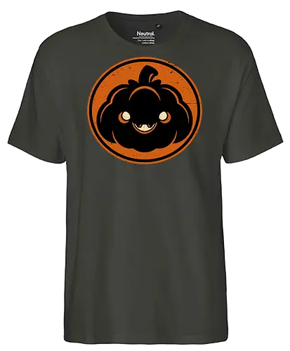 Halloween Spooky Pumpkin - Halloween, Halloween Design, Halloween Art, Halloween Aesthetic, Halloween Pumpkin, Halloween Vibes, Spooky, Spooky Season, Creepy, Scary, Scary Art, Pumpkins, Pumpkin, Dark, Horror, Horror Stories, Fright, Autumn, Autumn Leaves, Autumn Vibes, Autumn Season, Pumpkin Season, Cute, Smile, Smiling - Fairtrade T-Shirt