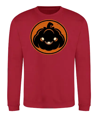 Halloween Spooky Pumpkin - Halloween, Halloween Design, Halloween Art, Halloween Aesthetic, Halloween Pumpkin, Halloween Vibes, Spooky, Spooky Season, Creepy, Scary, Scary Art, Pumpkins, Pumpkin, Dark, Horror, Horror Stories, Fright, Autumn, Autumn Leaves, Autumn Vibes, Autumn Season, Pumpkin Season, Cute, Smile, Smiling - Sweatshirt