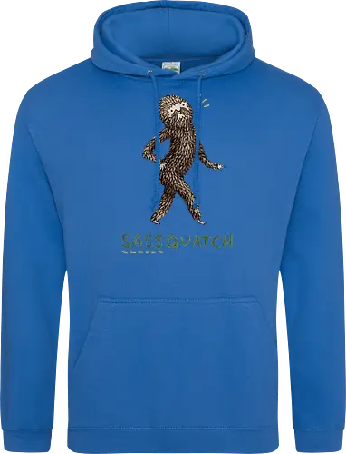 Braunes Pelziges Wesen Freche Pose Haltung Rosige Wangen - braunes pelziges eitles Wesen, elegante selbstbewusste mythische Pose, rosige Wangen goldener Glanz, Wald Legende Wortspiel, kreative Haltung Humor Kunst, handgefertigte Wesen Illustration, strukturiertes braunes beiges Fell, lustige moosgrüne Typografie, Popkultur Humor Geschenk, mythisches Wesen Haltung Shirt, Stadtlegende süße Illustration, Folklore Wesen Humor Kunst, pelziger Charakter Laufsteg Pose, Wald Wesen Pop Humor, kreatives englisches Folklore Wortspiel - Standard Hoodie