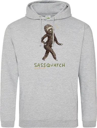 Braunes Pelziges Wesen Freche Pose Haltung Rosige Wangen - braunes pelziges eitles Wesen, elegante selbstbewusste mythische Pose, rosige Wangen goldener Glanz, Wald Legende Wortspiel, kreative Haltung Humor Kunst, handgefertigte Wesen Illustration, strukturiertes braunes beiges Fell, lustige moosgrüne Typografie, Popkultur Humor Geschenk, mythisches Wesen Haltung Shirt, Stadtlegende süße Illustration, Folklore Wesen Humor Kunst, pelziger Charakter Laufsteg Pose, Wald Wesen Pop Humor, kreatives englisches Folklore Wortspiel - Standard Hoodie