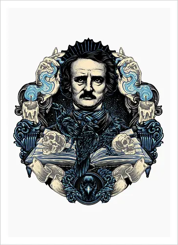 Keeper of the Macabre - Writer, poet, book, books, editor, critic, poetry, stories, theories, literature - Artprint