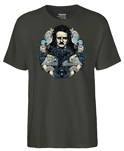 Keeper of the Macabre - Writer, poet, book, books, editor, critic, poetry, stories, theories, literature - Fairtrade T-Shirt