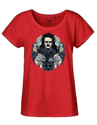 Keeper of the Macabre - Writer, poet, book, books, editor, critic, poetry, stories, theories, literature - Fairtrade Girl Shirt