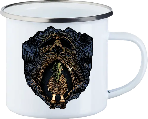 The Legend Continues - Hero, gaming, gamer, videogames, legend, games, Japanese, adventure - Enamel Mug