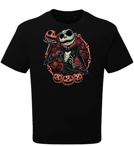 Pumpkin Nightmare - Movie, animated, animation, horror, Halloween, pumpkin, skeleton, character, fantasy - Oversize T-Shirt