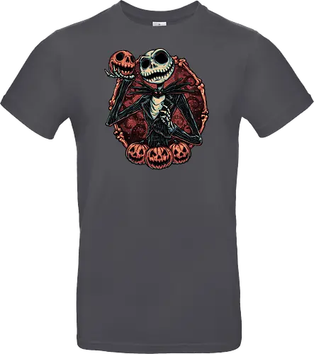 Pumpkin Nightmare - Movie, animated, animation, horror, Halloween, pumpkin, skeleton, character, fantasy - Standard T-Shirt