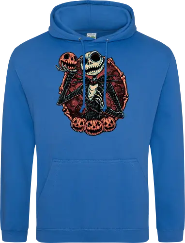 Pumpkin Nightmare - Movie, animated, animation, horror, Halloween, pumpkin, skeleton, character, fantasy - Standard Hoodie