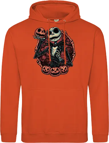Pumpkin Nightmare - Movie, animated, animation, horror, Halloween, pumpkin, skeleton, character, fantasy - Standard Hoodie