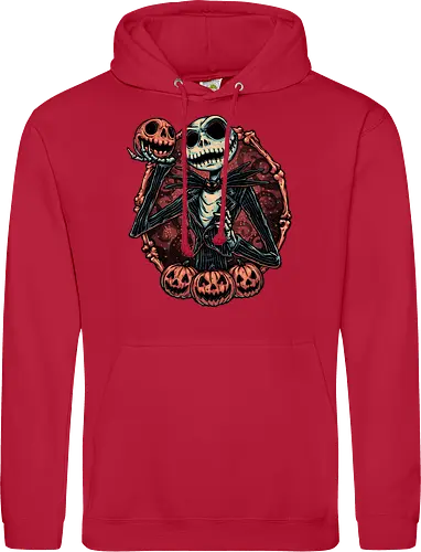 Pumpkin Nightmare - Movie, animated, animation, horror, Halloween, pumpkin, skeleton, character, fantasy - Standard Hoodie