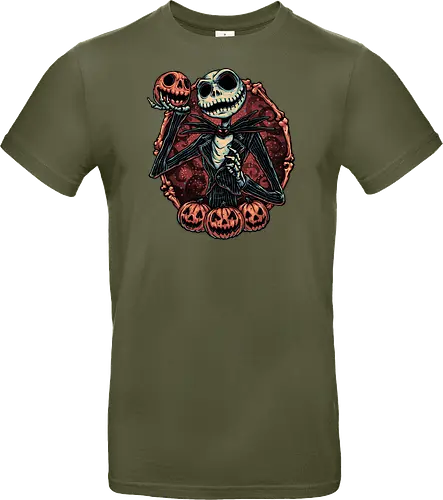 Pumpkin Nightmare - Movie, animated, animation, horror, Halloween, pumpkin, skeleton, character, fantasy - Standard T-Shirt