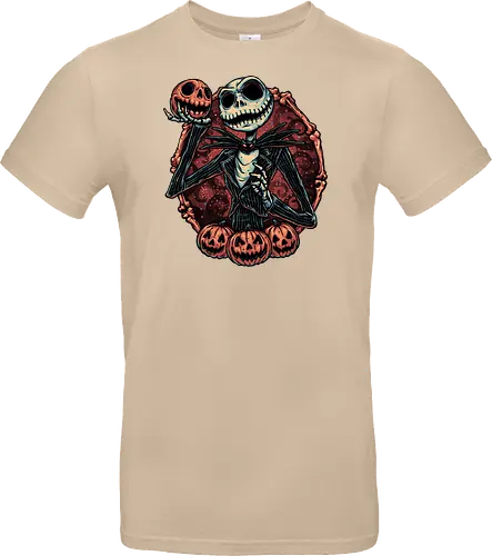 Pumpkin Nightmare - Movie, animated, animation, horror, Halloween, pumpkin, skeleton, character, fantasy - Standard T-Shirt