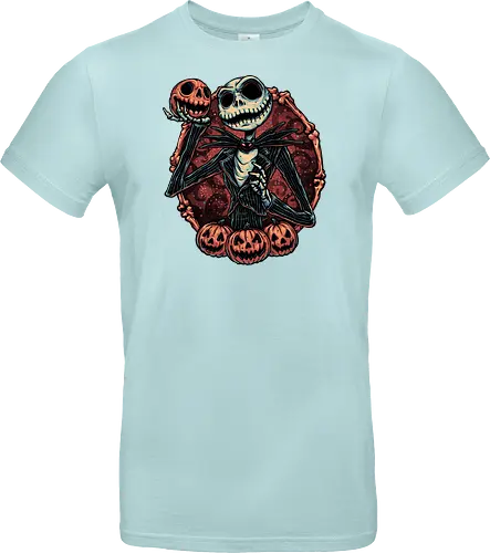 Pumpkin Nightmare - Movie, animated, animation, horror, Halloween, pumpkin, skeleton, character, fantasy - Standard T-Shirt