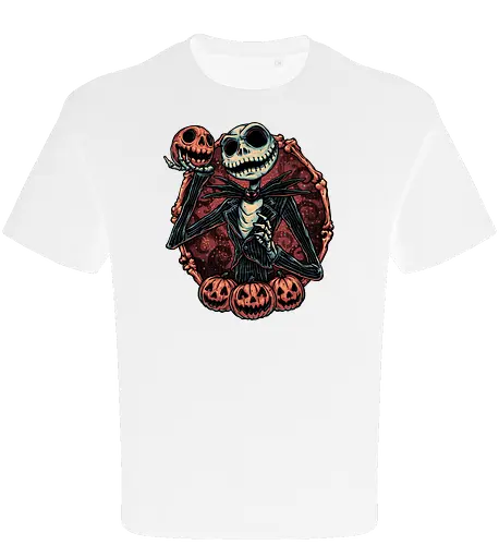 Pumpkin Nightmare - Movie, animated, animation, horror, Halloween, pumpkin, skeleton, character, fantasy - Oversize T-Shirt