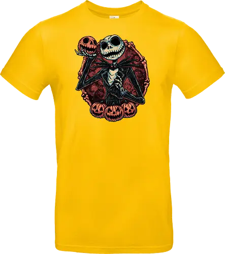 Pumpkin Nightmare - Movie, animated, animation, horror, Halloween, pumpkin, skeleton, character, fantasy - Standard T-Shirt