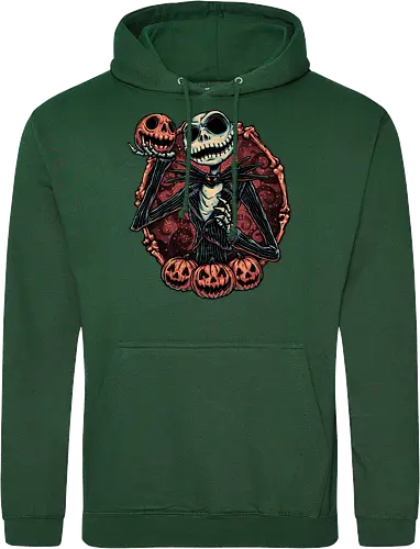 Pumpkin Nightmare - Movie, animated, animation, horror, Halloween, pumpkin, skeleton, character, fantasy - Standard Hoodie