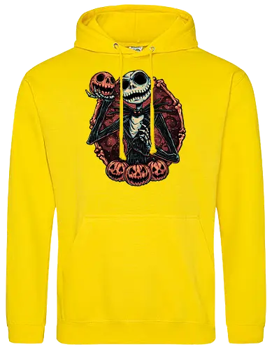 Pumpkin Nightmare - Movie, animated, animation, horror, Halloween, pumpkin, skeleton, character, fantasy - Standard Hoodie