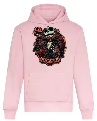 Pumpkin Nightmare - Movie, animated, animation, horror, Halloween, pumpkin, skeleton, character, fantasy - Heavyweight Hoodie