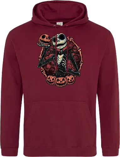 Pumpkin Nightmare - Movie, animated, animation, horror, Halloween, pumpkin, skeleton, character, fantasy - Standard Hoodie