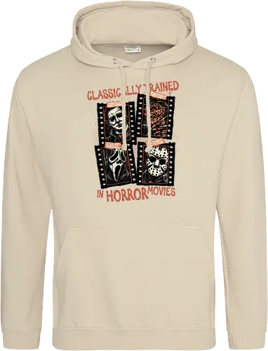 Classically Trained in Horror Movies - Horror, horror movies, classic horror, classic, villain, Halloween - Standard Hoodie