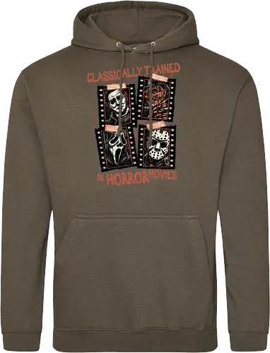 Classically Trained in Horror Movies - Horror, horror movies, classic horror, classic, villain, Halloween - Standard Hoodie