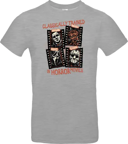 Classically Trained in Horror Movies - Horror, horror movies, classic horror, classic, villain, Halloween - Standard T-Shirt
