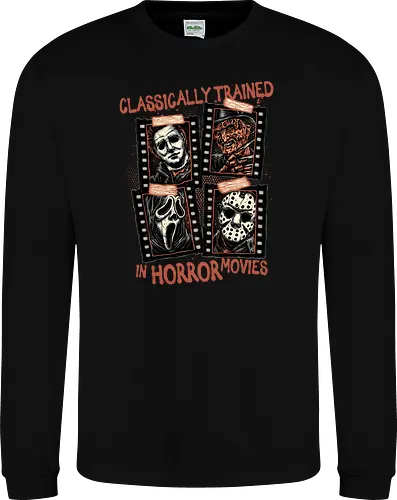 Classically Trained in Horror Movies - Horror, horror movies, classic horror, classic, villain, Halloween - Sweatshirt