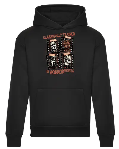 Classically Trained in Horror Movies - Horror, horror movies, classic horror, classic, villain, Halloween - Heavyweight Hoodie