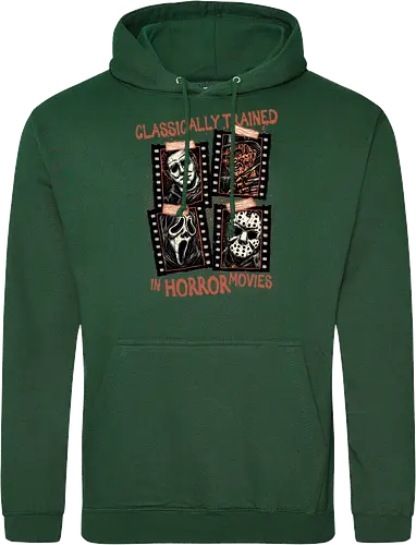 Classically Trained in Horror Movies - Horror, horror movies, classic horror, classic, villain, Halloween - Standard Hoodie