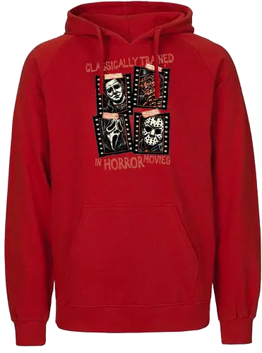 Classically Trained in Horror Movies - Horror, horror movies, classic horror, classic, villain, Halloween - Fairtrade Hoodie