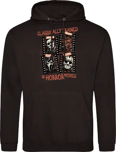 Classically Trained in Horror Movies - Horror, horror movies, classic horror, classic, villain, Halloween - Standard Hoodie