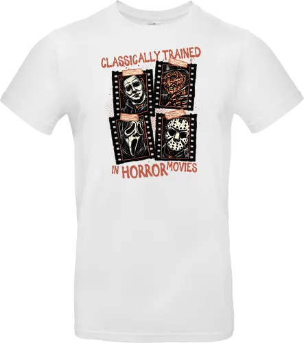 Classically Trained in Horror Movies - Horror, horror movies, classic horror, classic, villain, Halloween - Standard T-Shirt