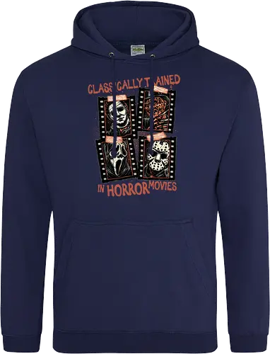 Classically Trained in Horror Movies - Horror, horror movies, classic horror, classic, villain, Halloween - Standard Hoodie