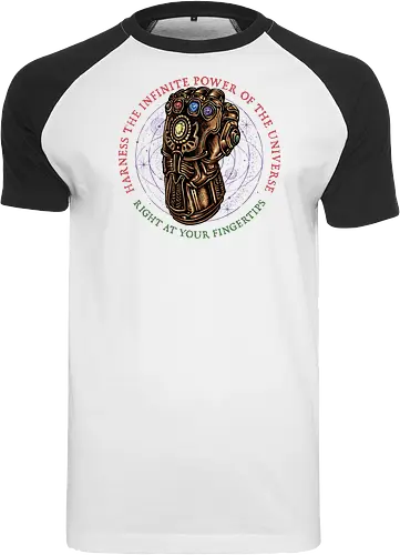 The Infinite Power of the Universe - Movie, film, superhero, villain, comics, comic, character, action, sci-fi, science fiction - Raglan T-Shirt