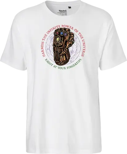 The Infinite Power of the Universe - Movie, film, superhero, villain, comics, comic, character, action, sci-fi, science fiction - Fairtrade T-Shirt