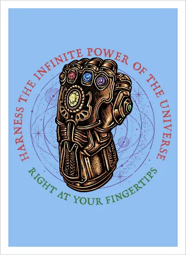 The Infinite Power of the Universe - Movie, film, superhero, villain, comics, comic, character, action, sci-fi, science fiction - Artprint