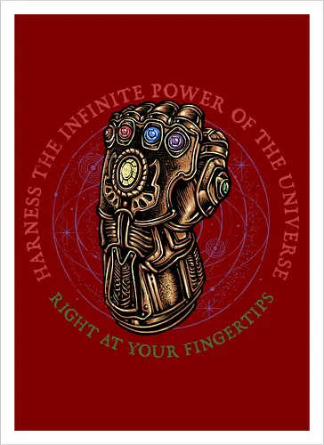 The Infinite Power of the Universe - Movie, film, superhero, villain, comics, comic, character, action, sci-fi, science fiction - Artprint