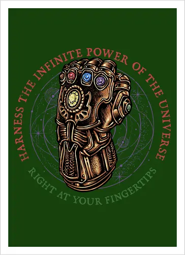 The Infinite Power of the Universe - Movie, film, superhero, villain, comics, comic, character, action, sci-fi, science fiction - Artprint