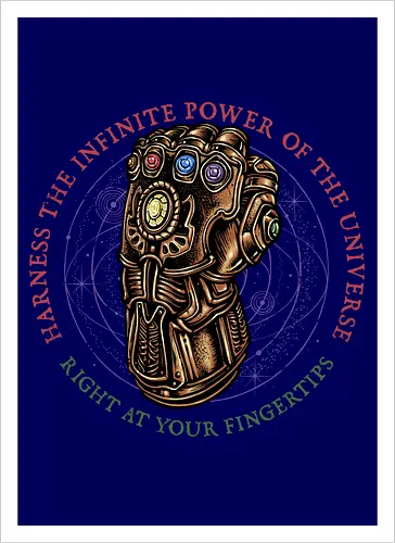 The Infinite Power of the Universe - Movie, film, superhero, villain, comics, comic, character, action, sci-fi, science fiction - Artprint