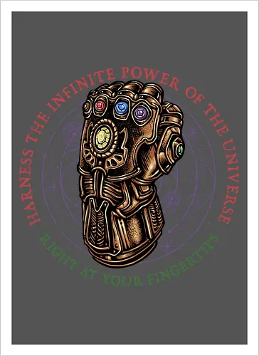 The Infinite Power of the Universe - Movie, film, superhero, villain, comics, comic, character, action, sci-fi, science fiction - Artprint